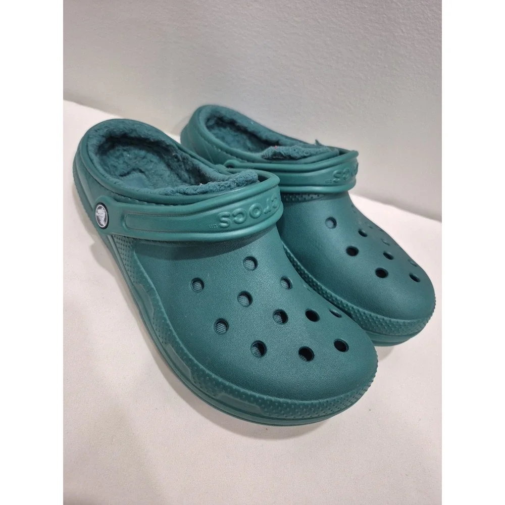 Crocs‎ Classics Furline Green Slip On With Straps Unisex M7/W9
